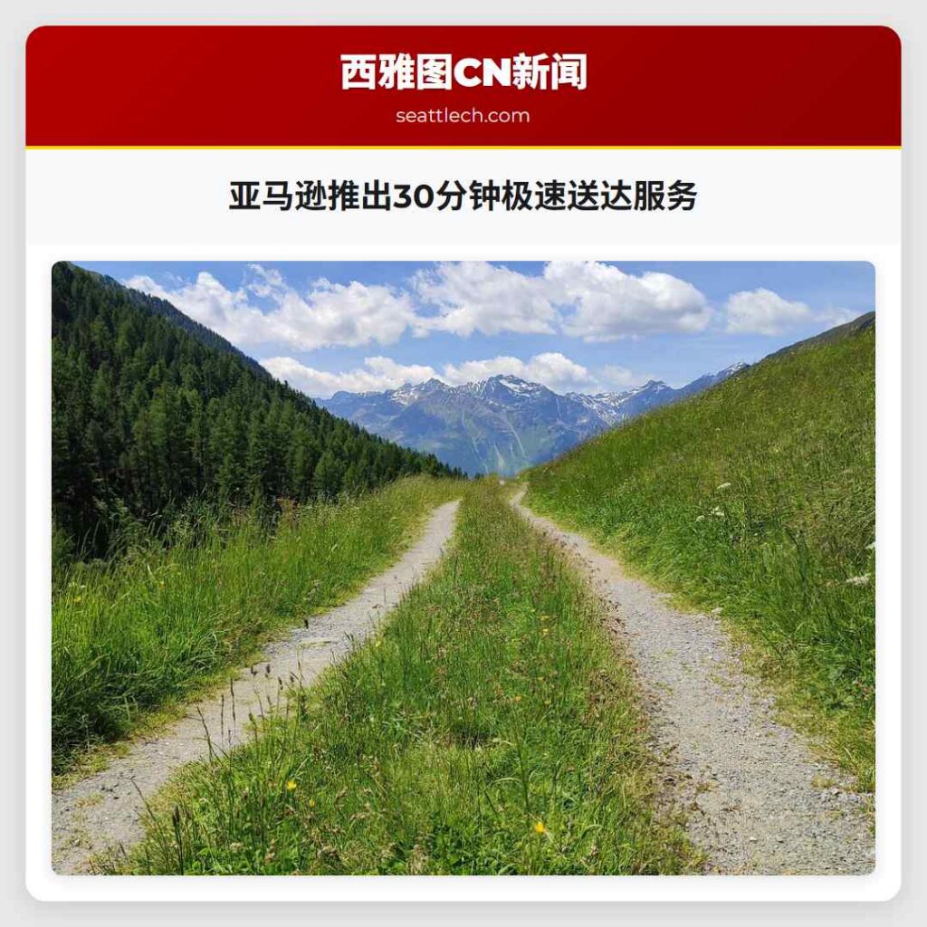亚马逊推出30分钟极速送达服务