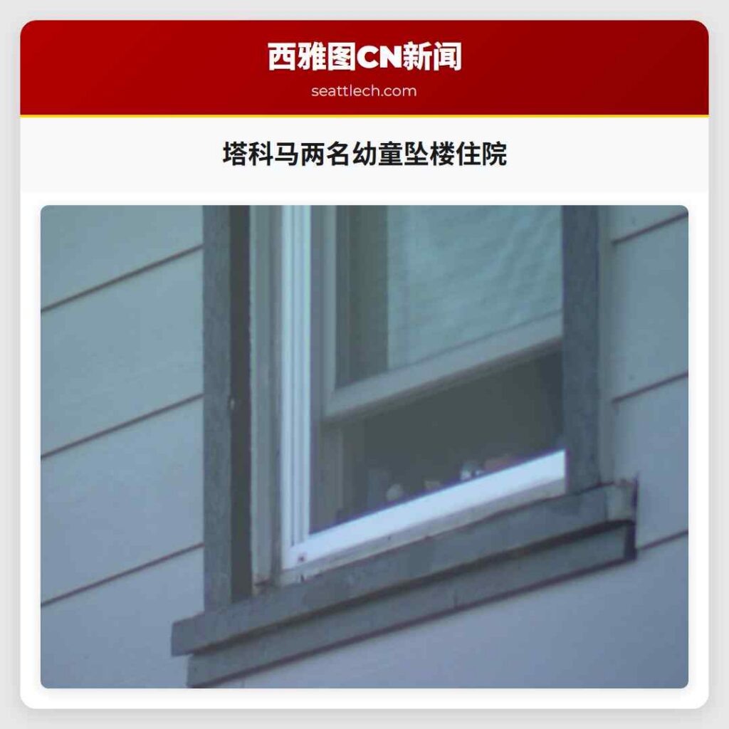 塔科马两名幼童坠楼住院