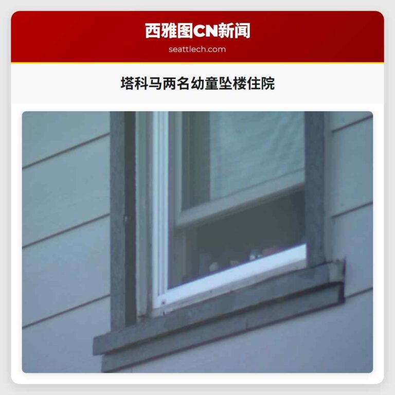 塔科马两名幼童坠楼住院