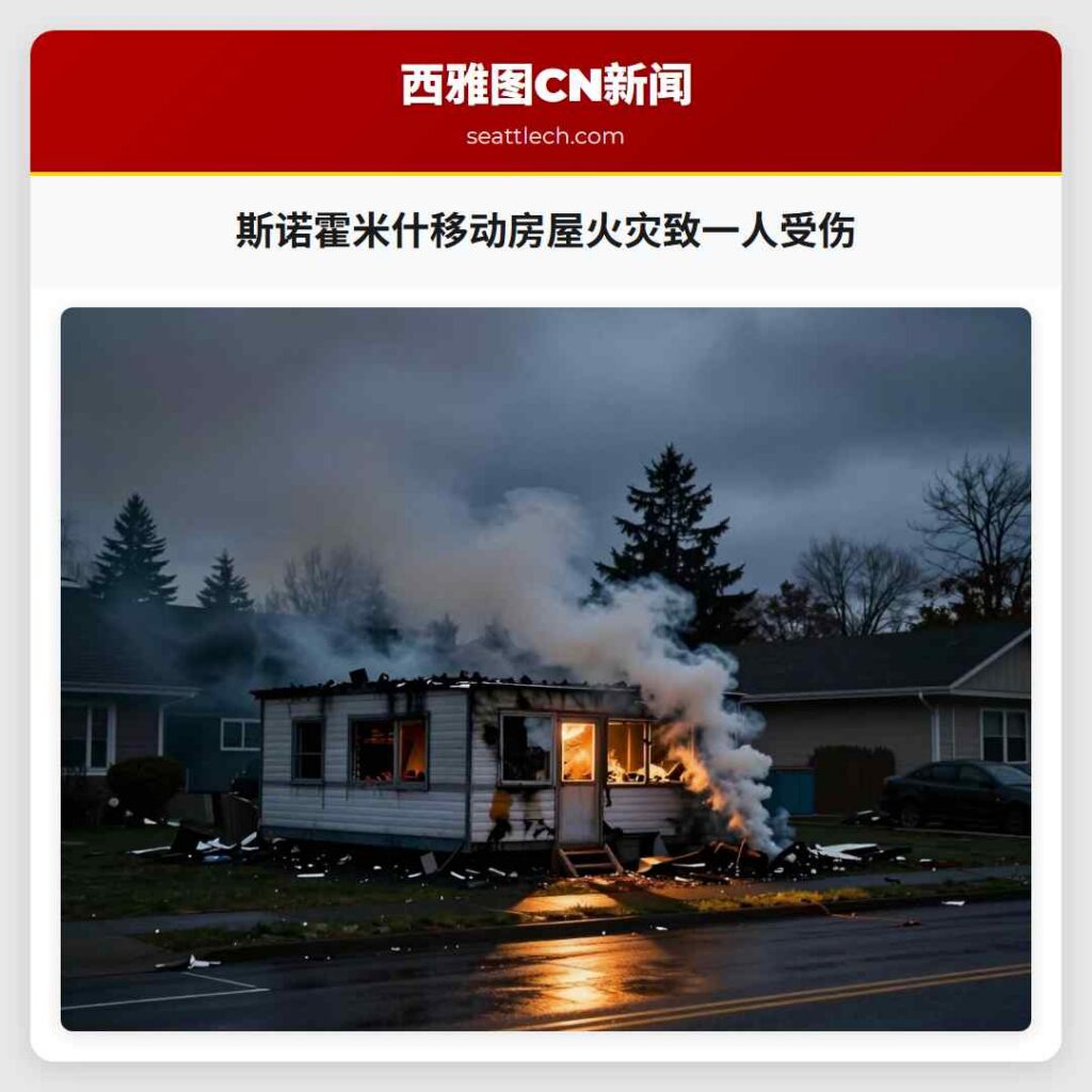 斯诺霍米什移动房屋火灾致一人受伤