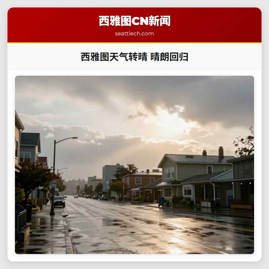 西雅图天气转晴 晴朗回归