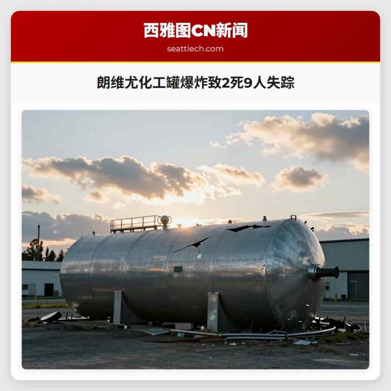 朗维尤化工罐爆炸致2死9人失踪