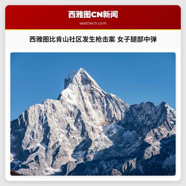 西雅图比肯山社区发生枪击案 女子腿部中弹