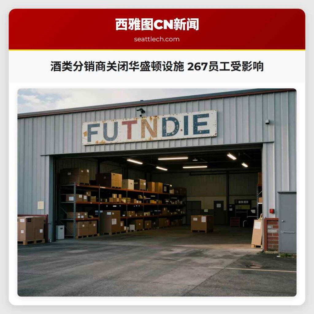 酒类分销商关闭华盛顿设施 267员工受影响