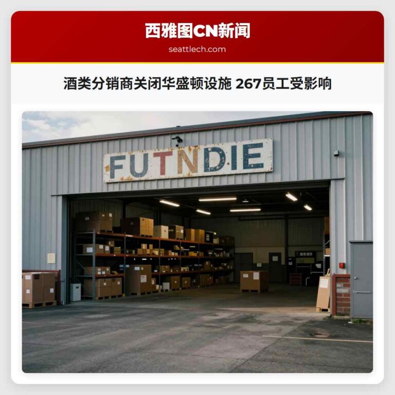 酒类分销商关闭华盛顿设施 267员工受影响