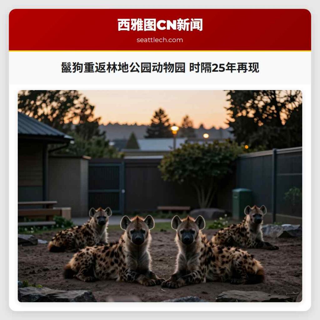 鬣狗重返林地公园动物园 时隔25年再现