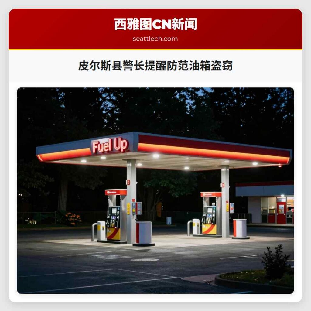 皮尔斯县警长提醒防范油箱盗窃