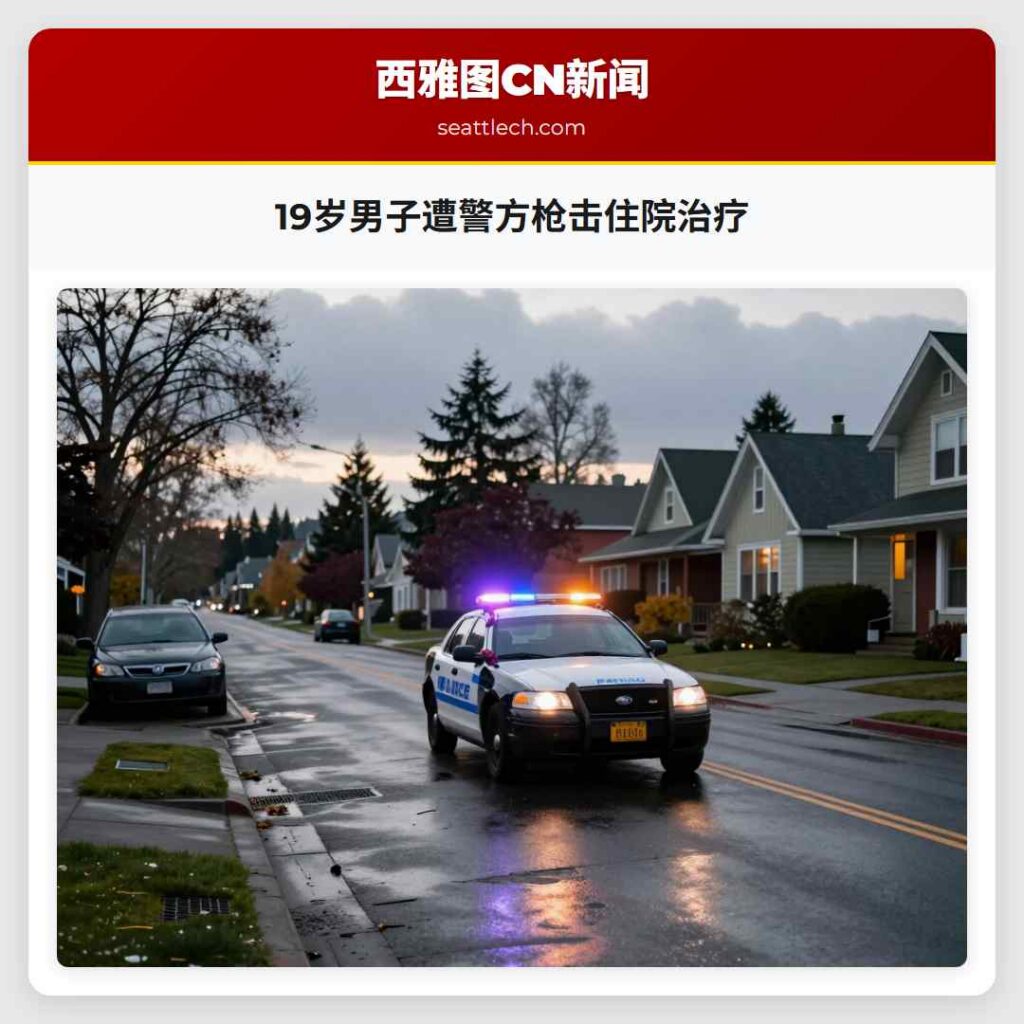 19岁男子遭警方枪击住院治疗