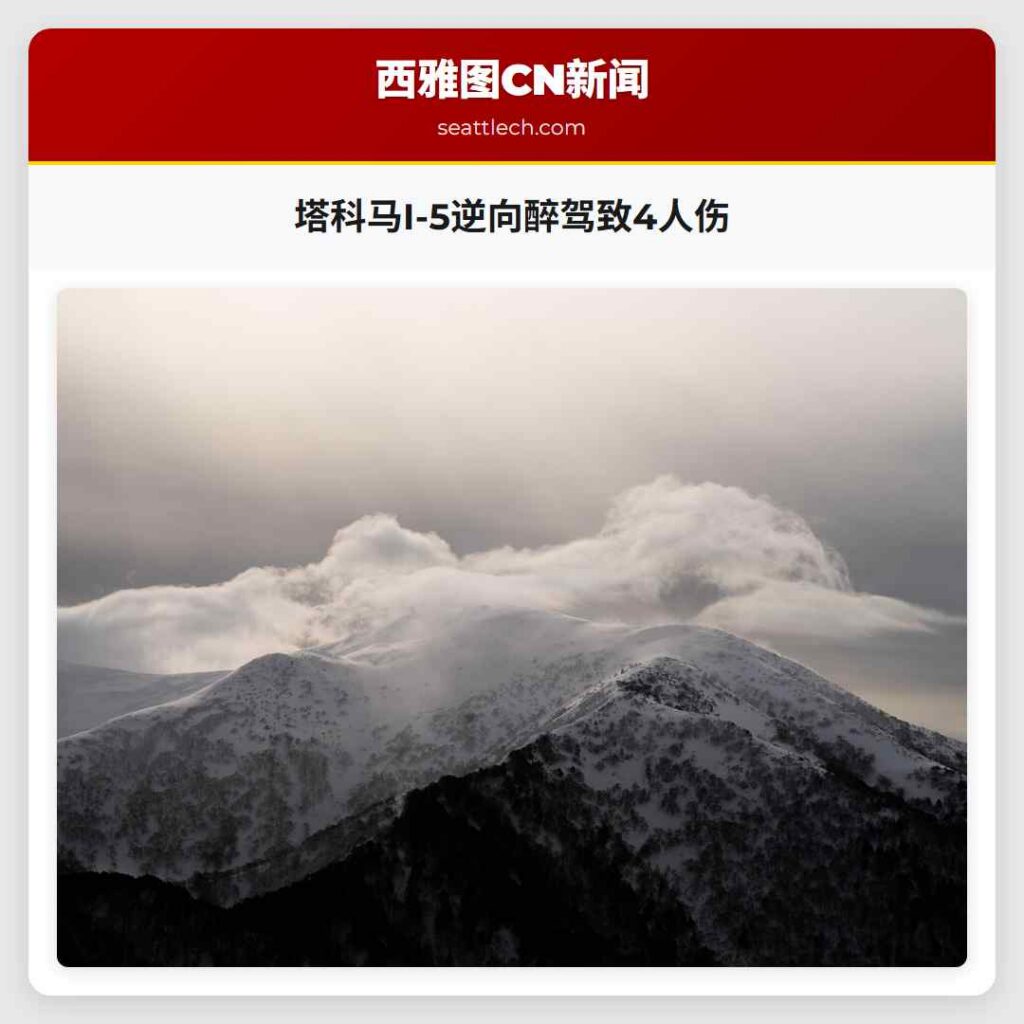 塔科马I-5逆向醉驾致4人伤