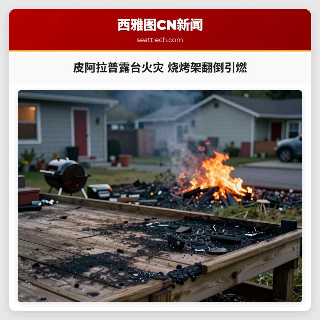 皮阿拉普露台火灾 烧烤架翻倒引燃