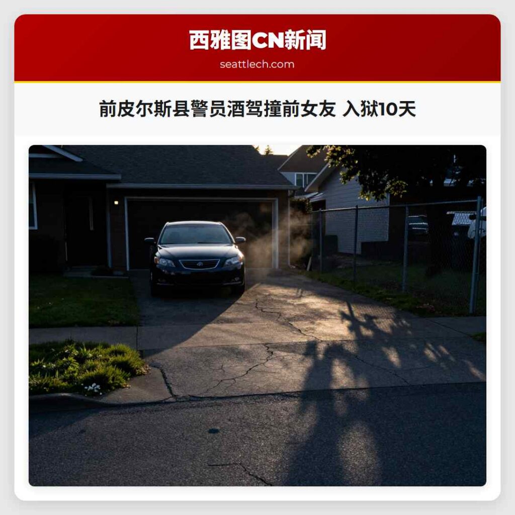 前皮尔斯县警员酒驾撞前女友 入狱10天