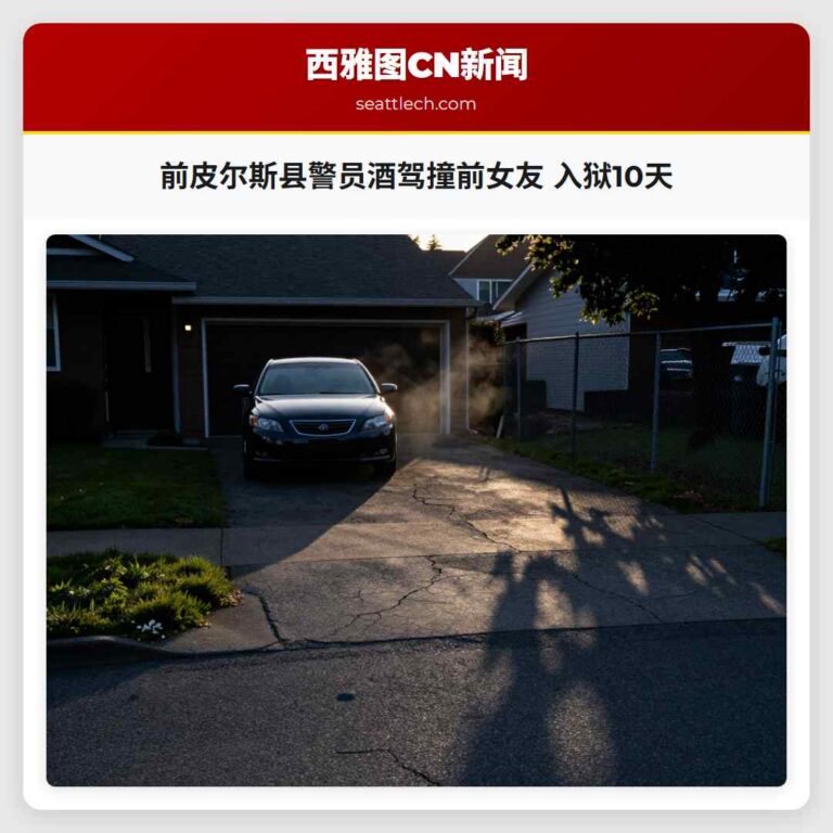前皮尔斯县警员酒驾撞前女友 入狱10天