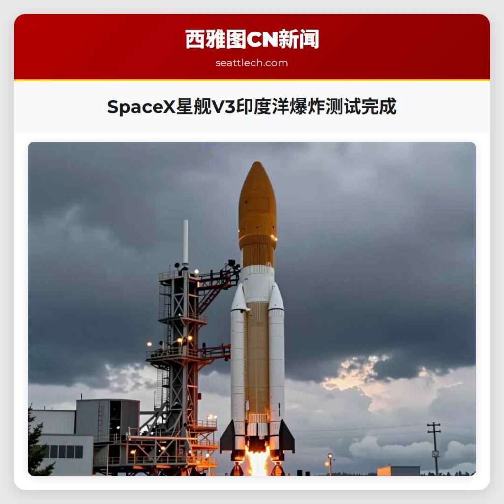 SpaceX星舰V3印度洋爆炸测试完成