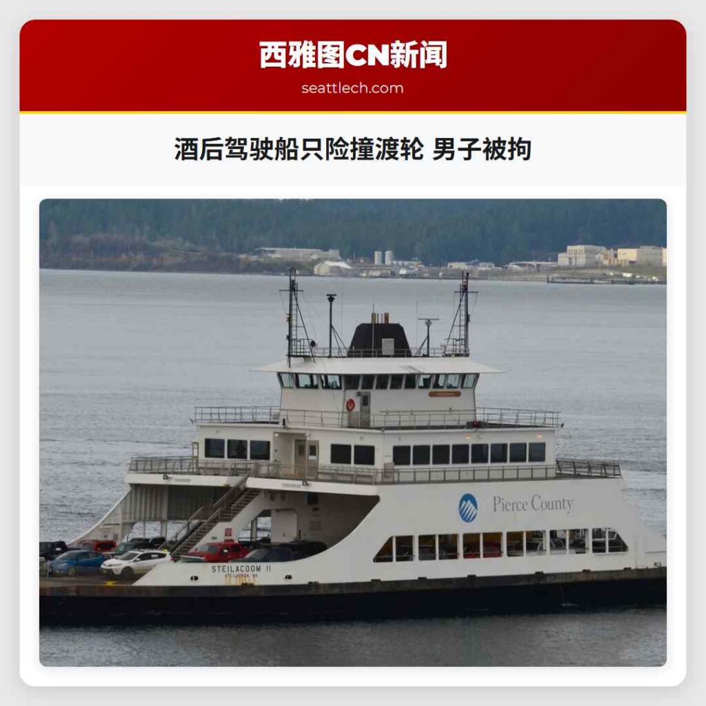 酒后驾驶船只险撞渡轮 男子被拘
