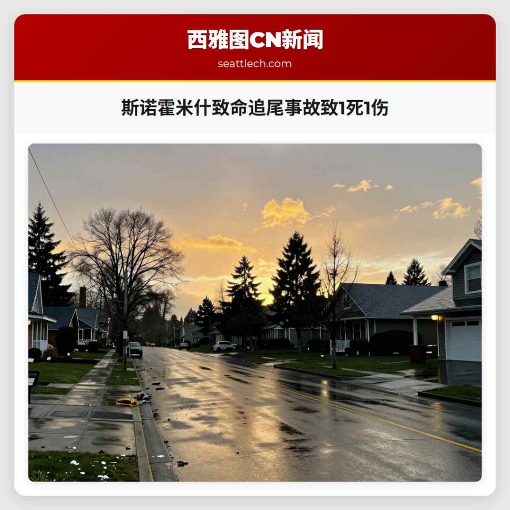 斯诺霍米什致命追尾事故致1死1伤