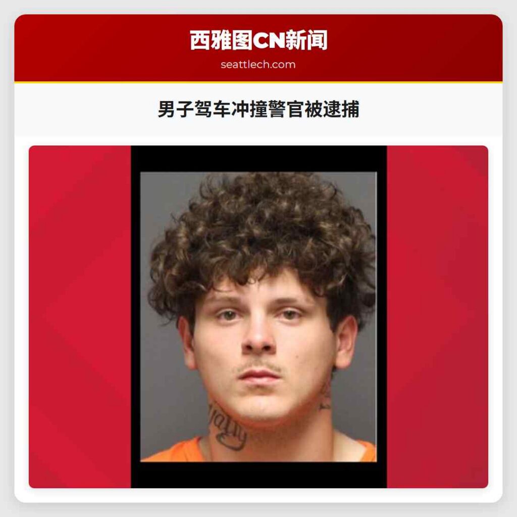 男子驾车冲撞警官被逮捕