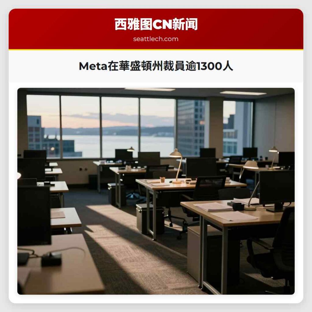 Meta在華盛頓州裁員逾1300人