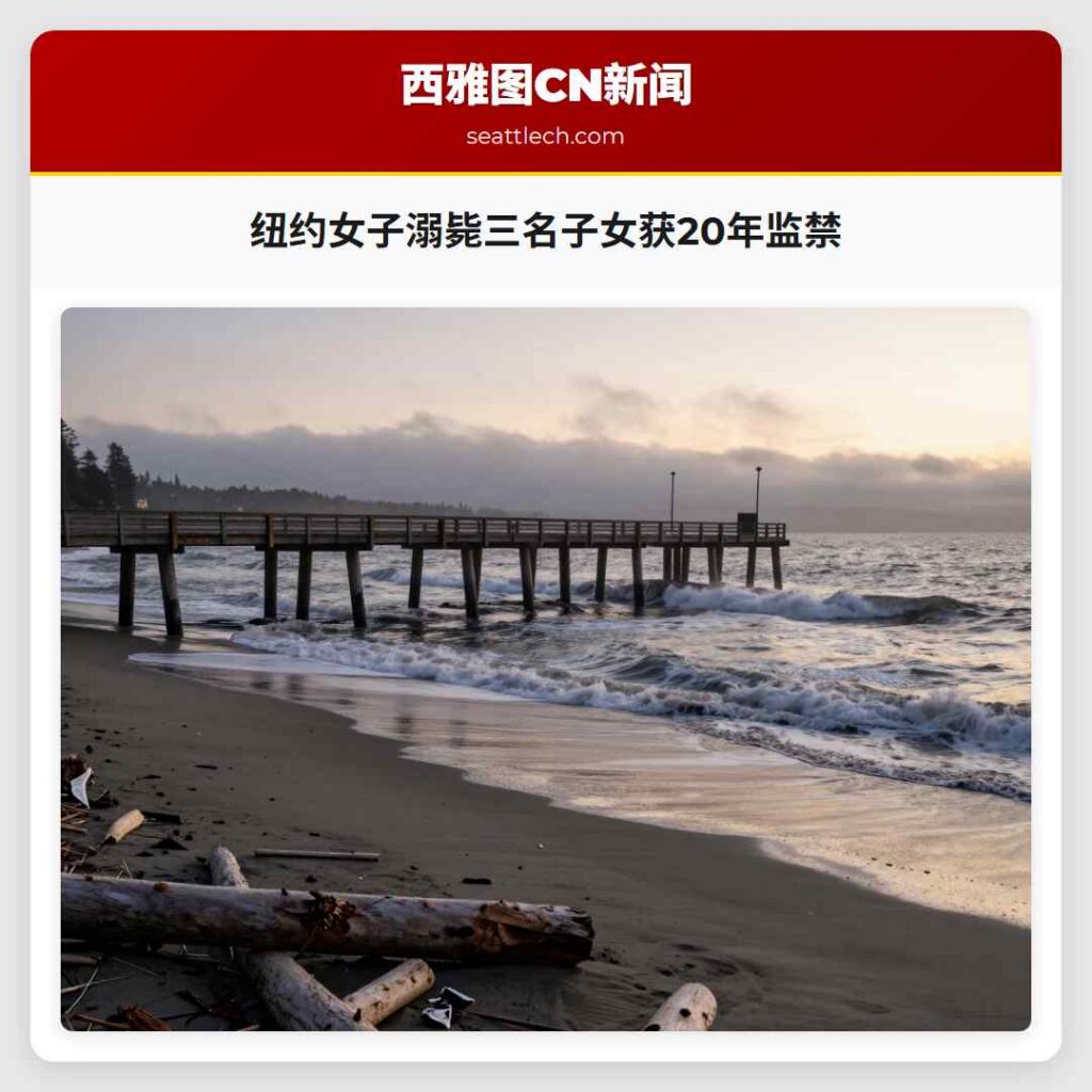 纽约女子溺毙三名子女获20年监禁
