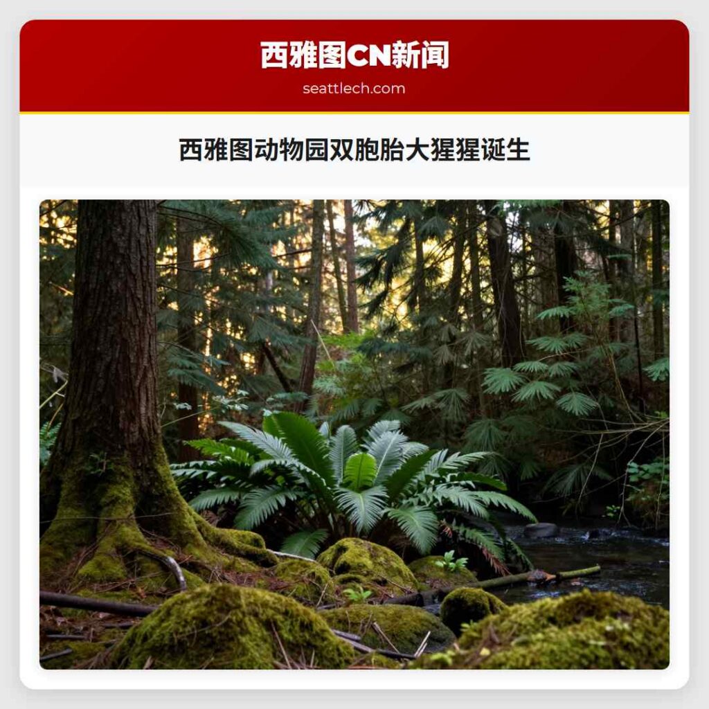 西雅图动物园双胞胎大猩猩诞生