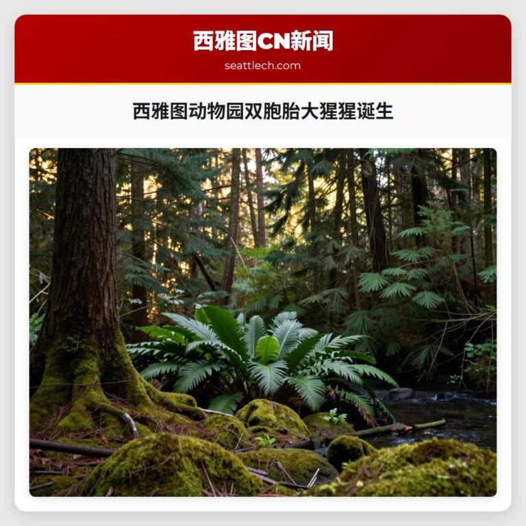 西雅图动物园双胞胎大猩猩诞生