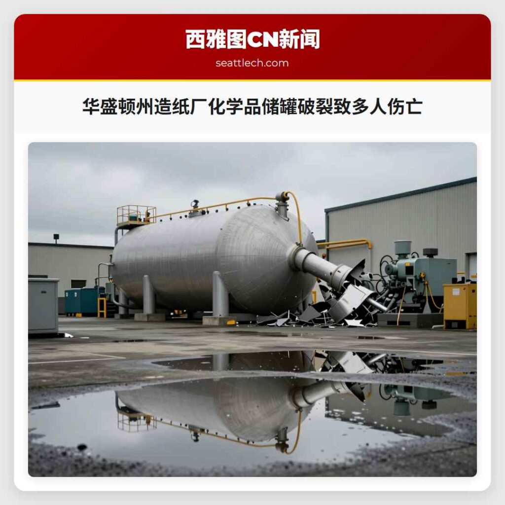 华盛顿州造纸厂化学品储罐破裂致多人伤亡