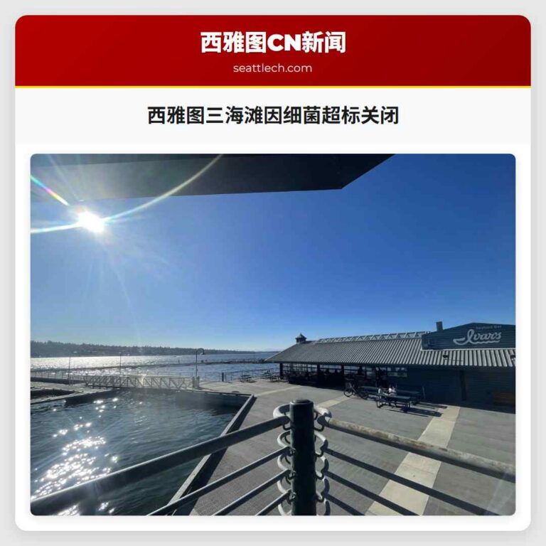 西雅图三海滩因细菌超标关闭