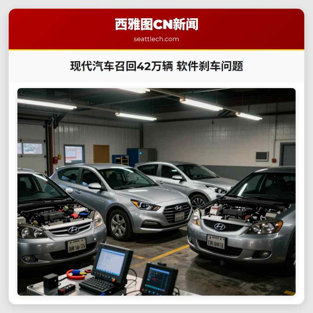 现代汽车召回42万辆 软件刹车问题