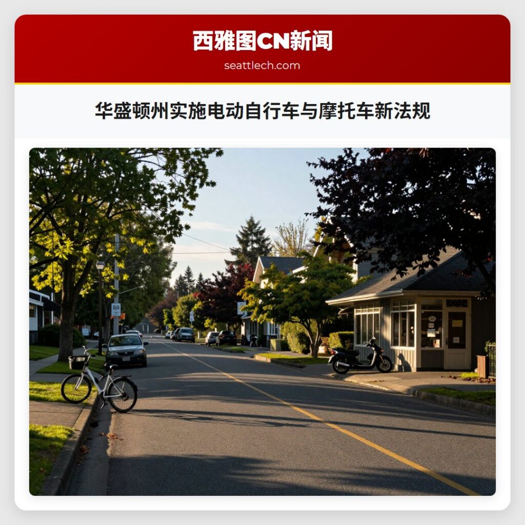 华盛顿州实施电动自行车与摩托车新法规