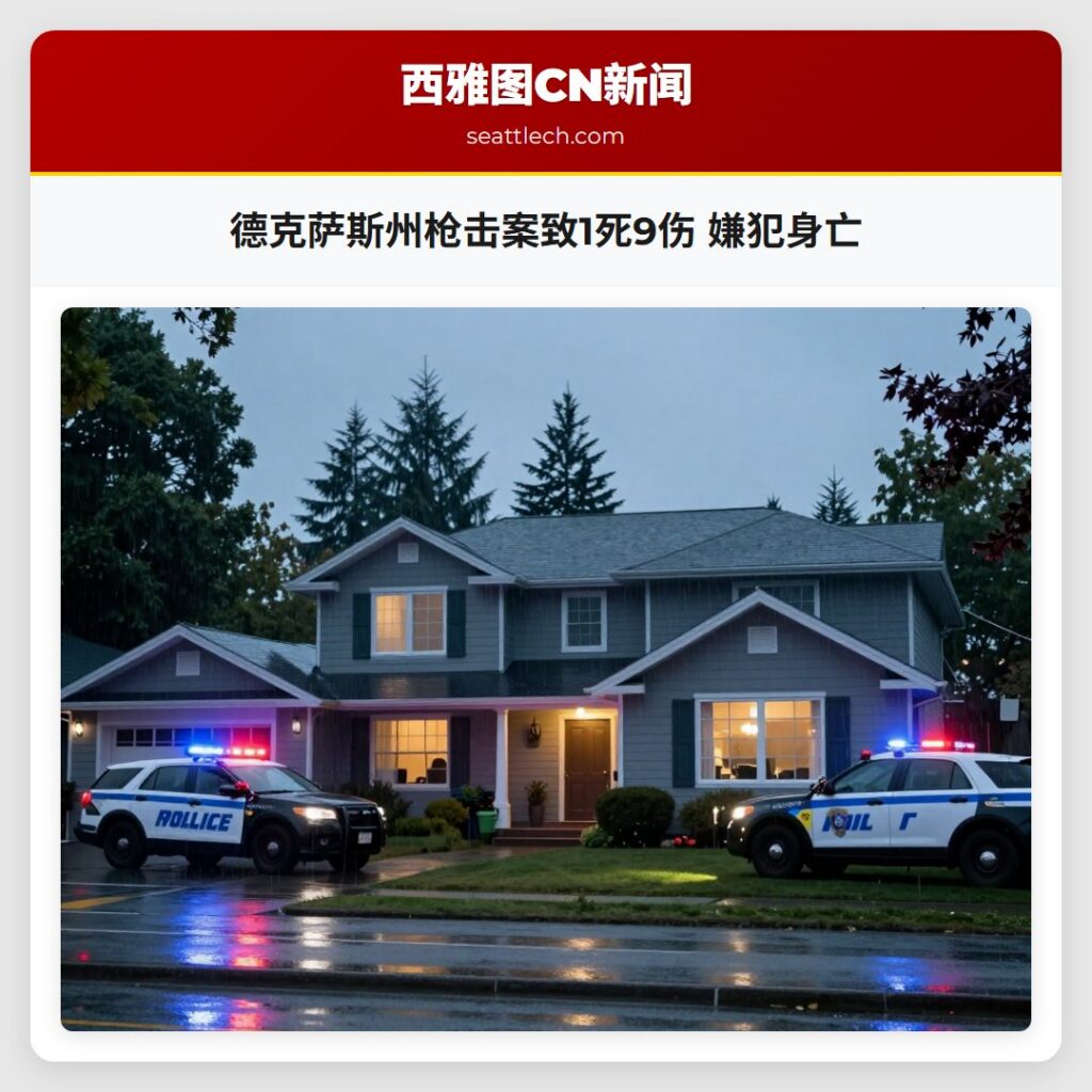 德克萨斯州枪击案致1死9伤 嫌犯身亡