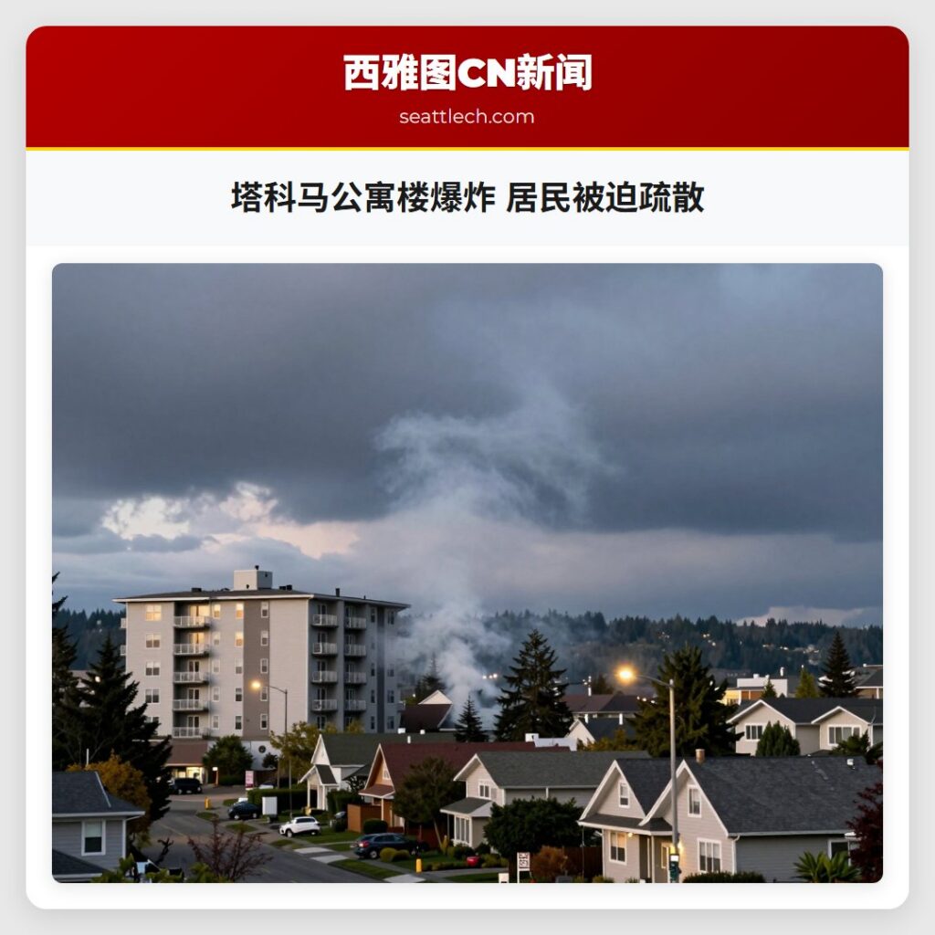 塔科马公寓楼爆炸 居民被迫疏散