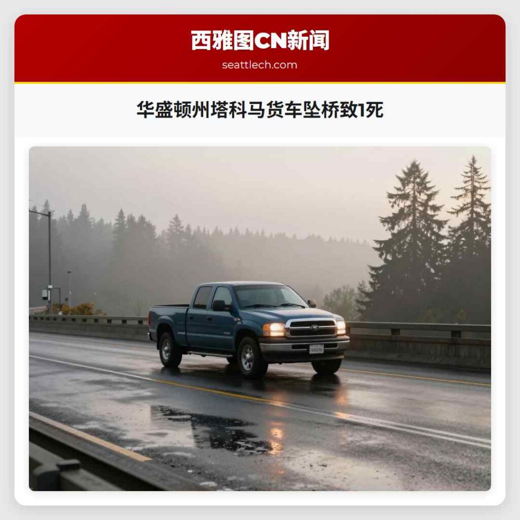 华盛顿州塔科马货车坠桥致1死