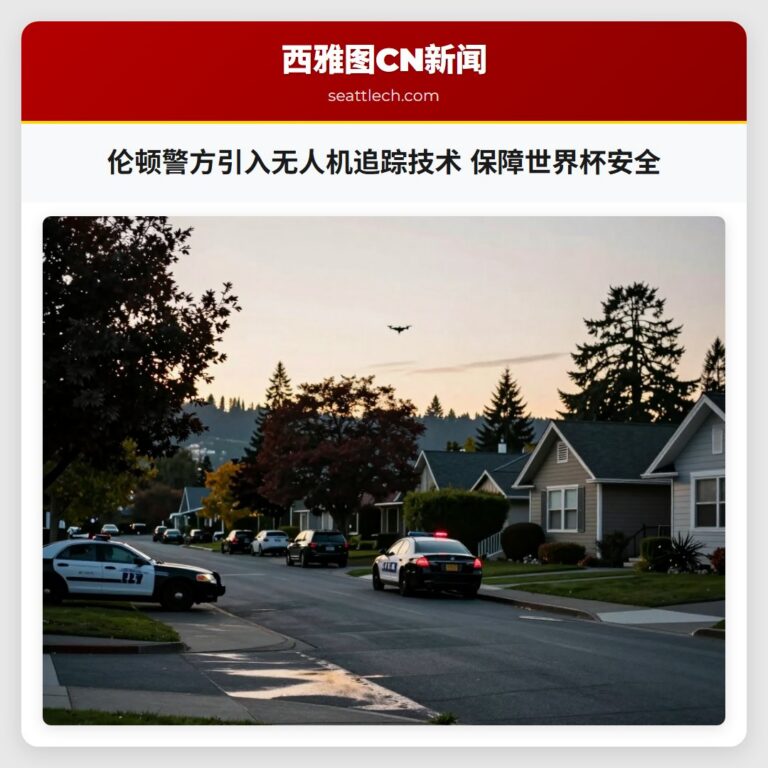 伦顿警方引入无人机追踪技术 保障世界杯安全