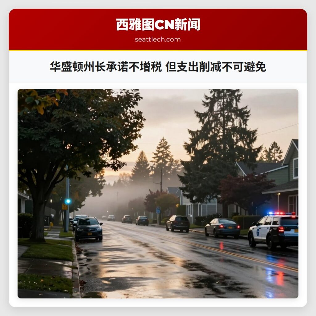 华盛顿州长承诺不增税 但支出削减不可避免