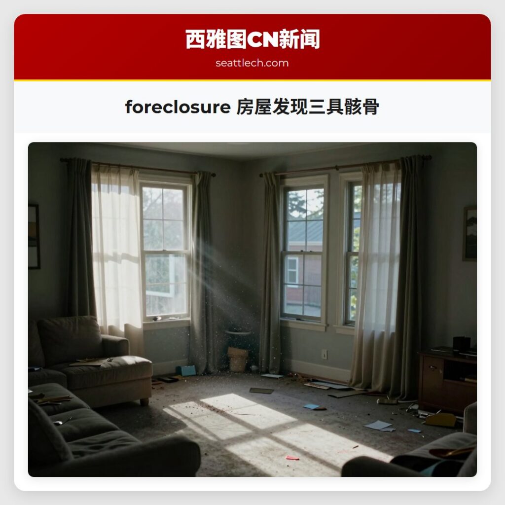 foreclosure 房屋发现三具骸骨