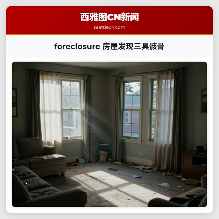foreclosure 房屋发现三具骸骨