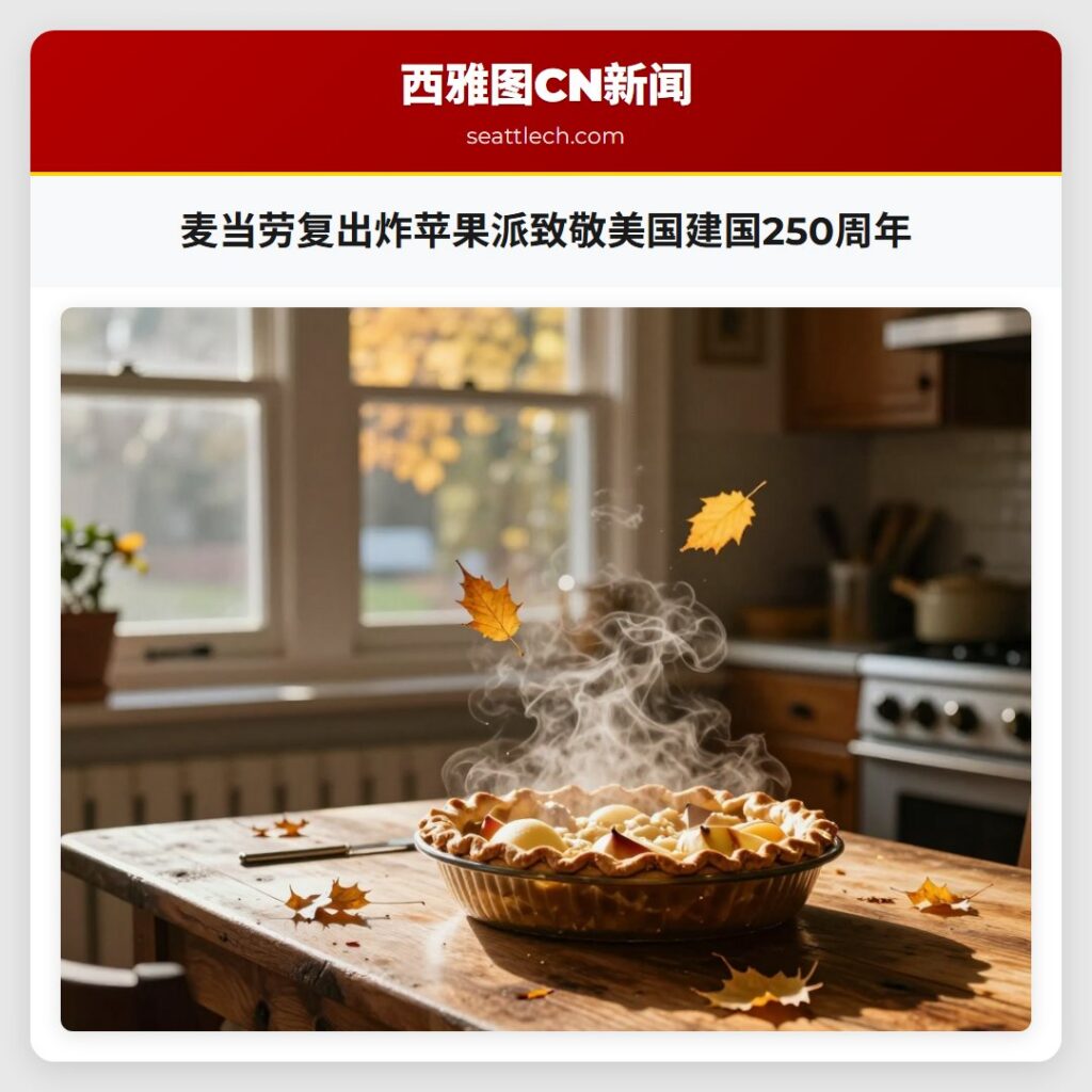 麦当劳复出炸苹果派致敬美国建国250周年