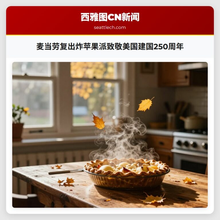 麦当劳复出炸苹果派致敬美国建国250周年