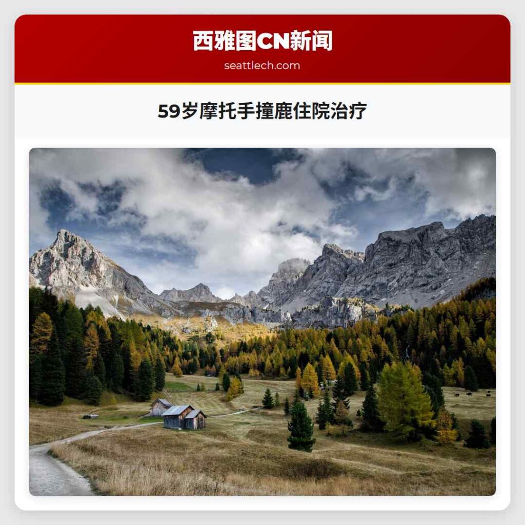 59岁摩托手撞鹿住院治疗