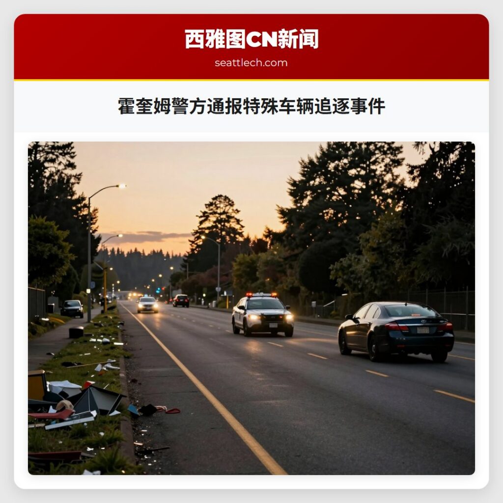 霍奎姆警方通报特殊车辆追逐事件