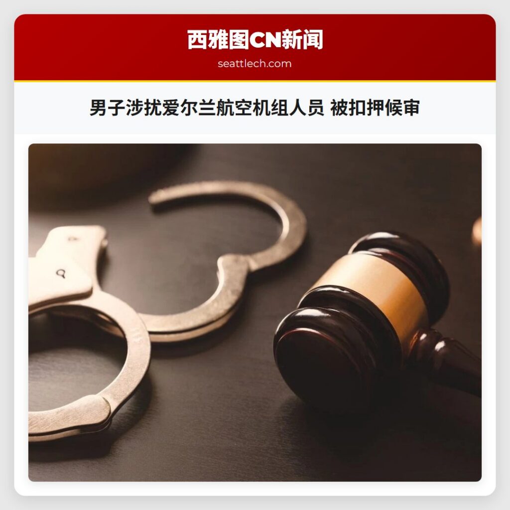 男子涉扰爱尔兰航空机组人员 被扣押候审