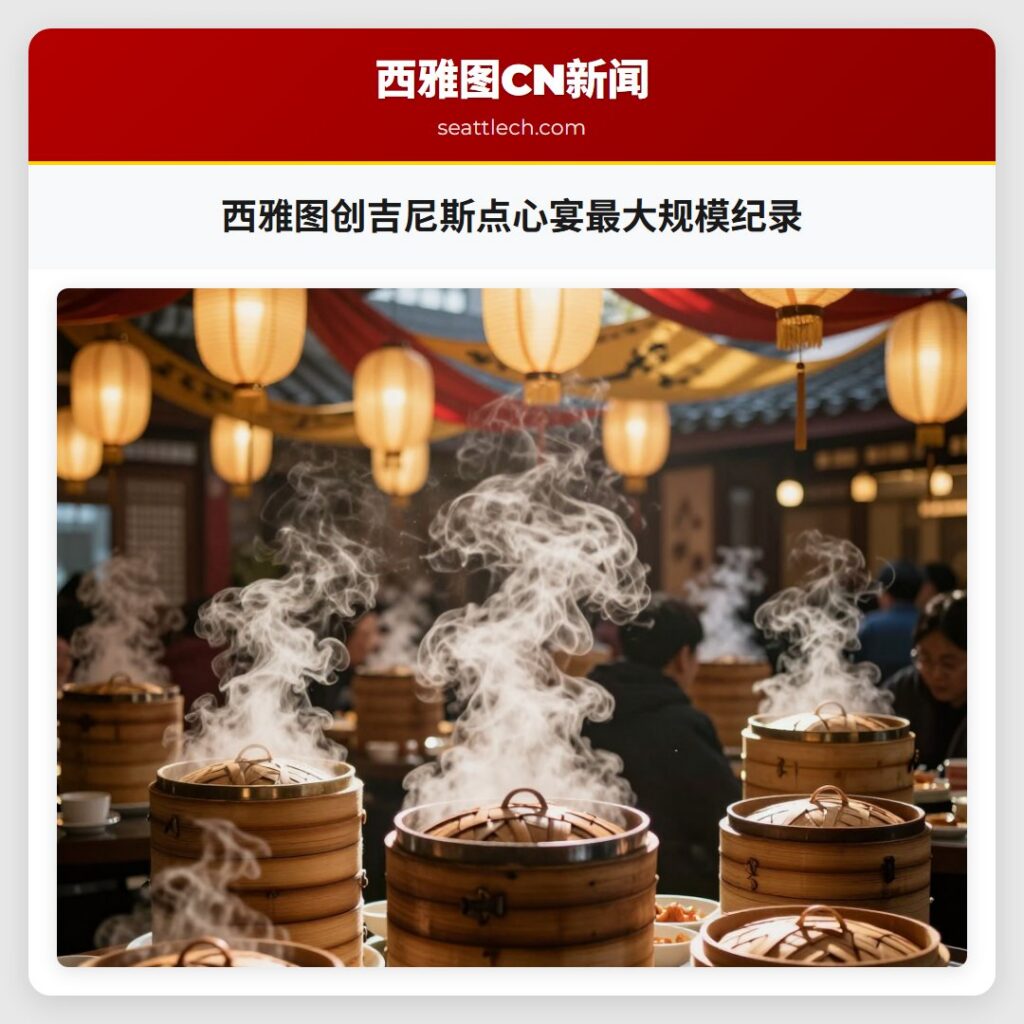 西雅图创吉尼斯点心宴最大规模纪录