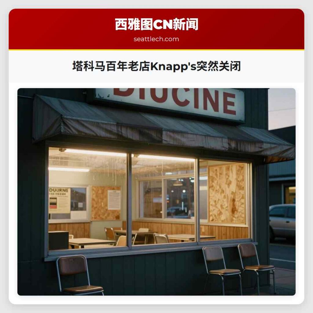 塔科马百年老店Knapp's突然关闭