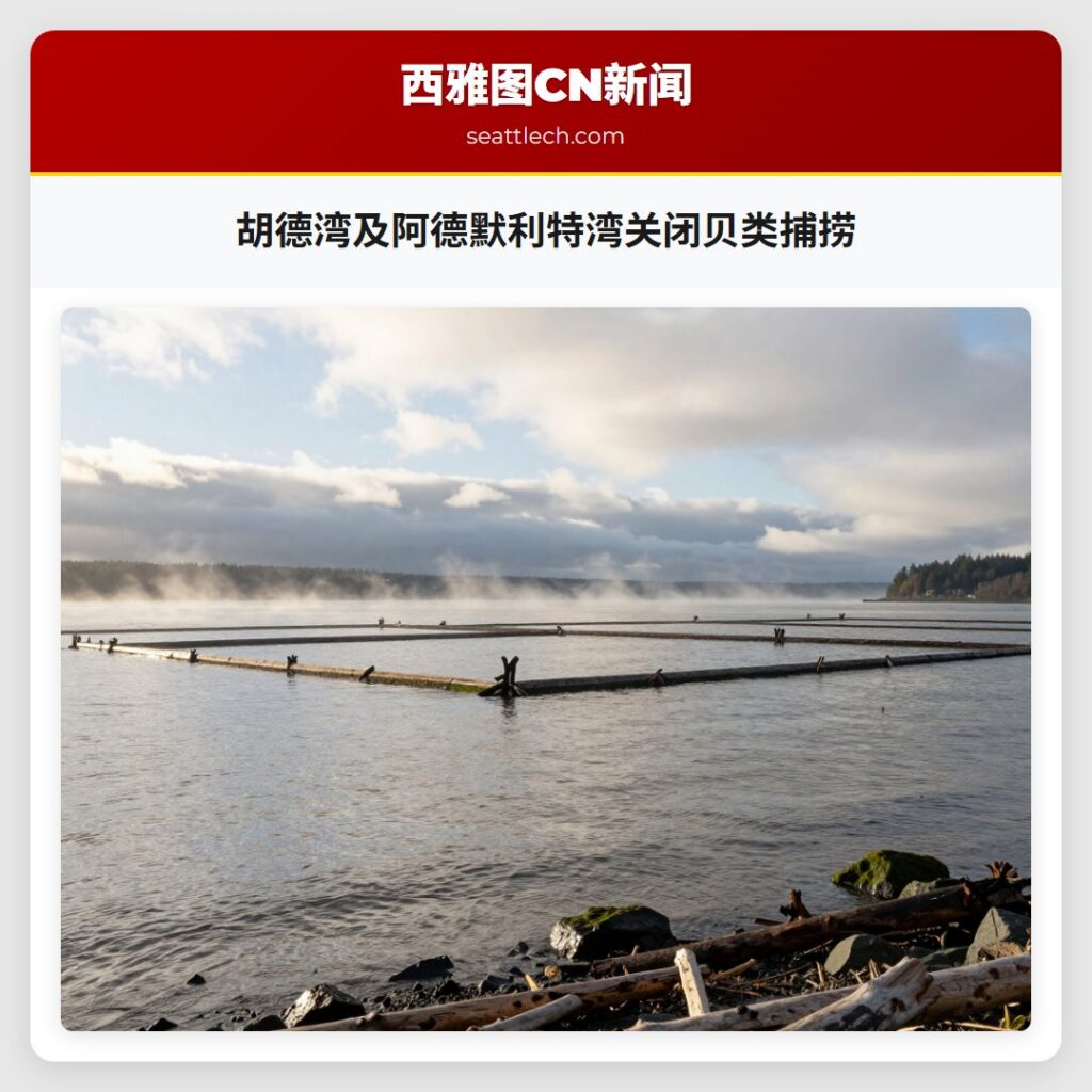 胡德湾及阿德默利特湾关闭贝类捕捞