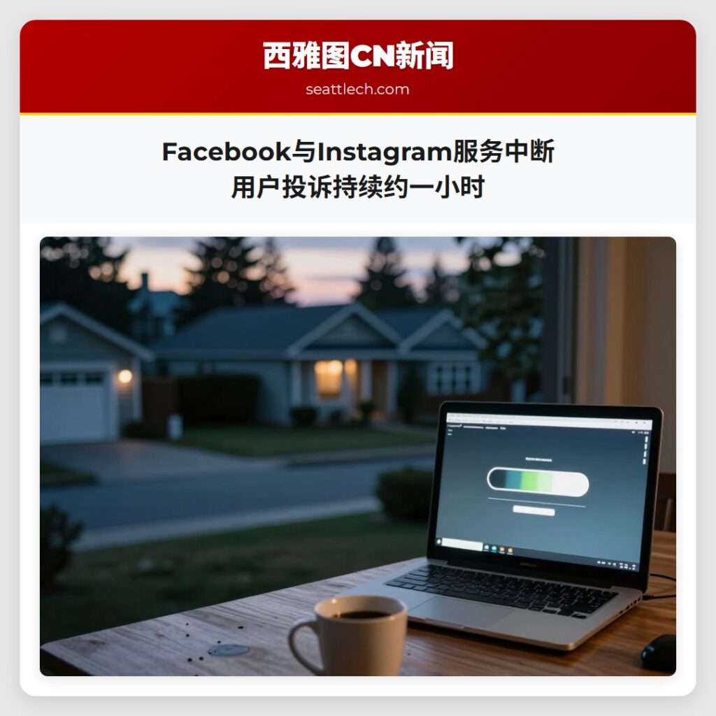 Facebook与Instagram服务中断 用户投诉持续约一小时