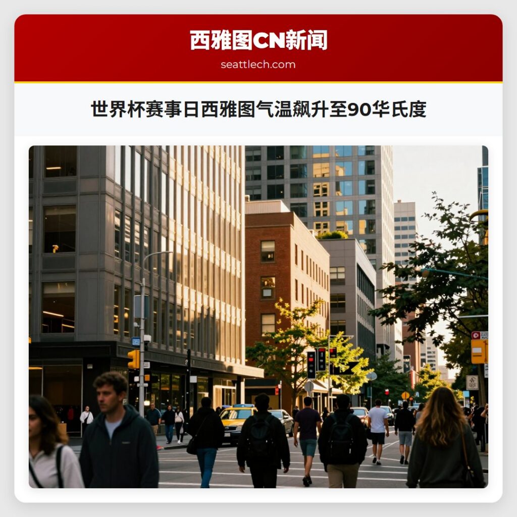 世界杯赛事日西雅图气温飙升至90华氏度