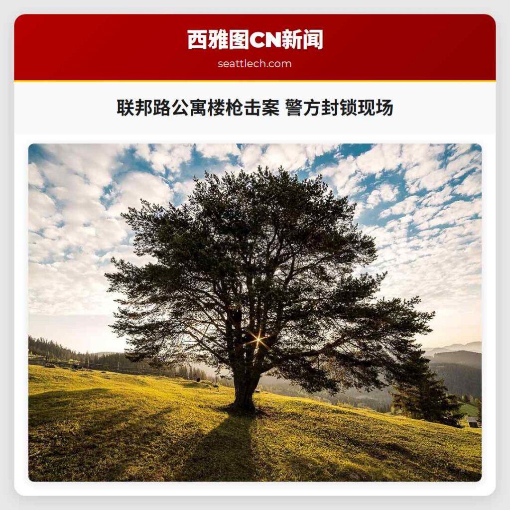 联邦路公寓楼枪击案 警方封锁现场