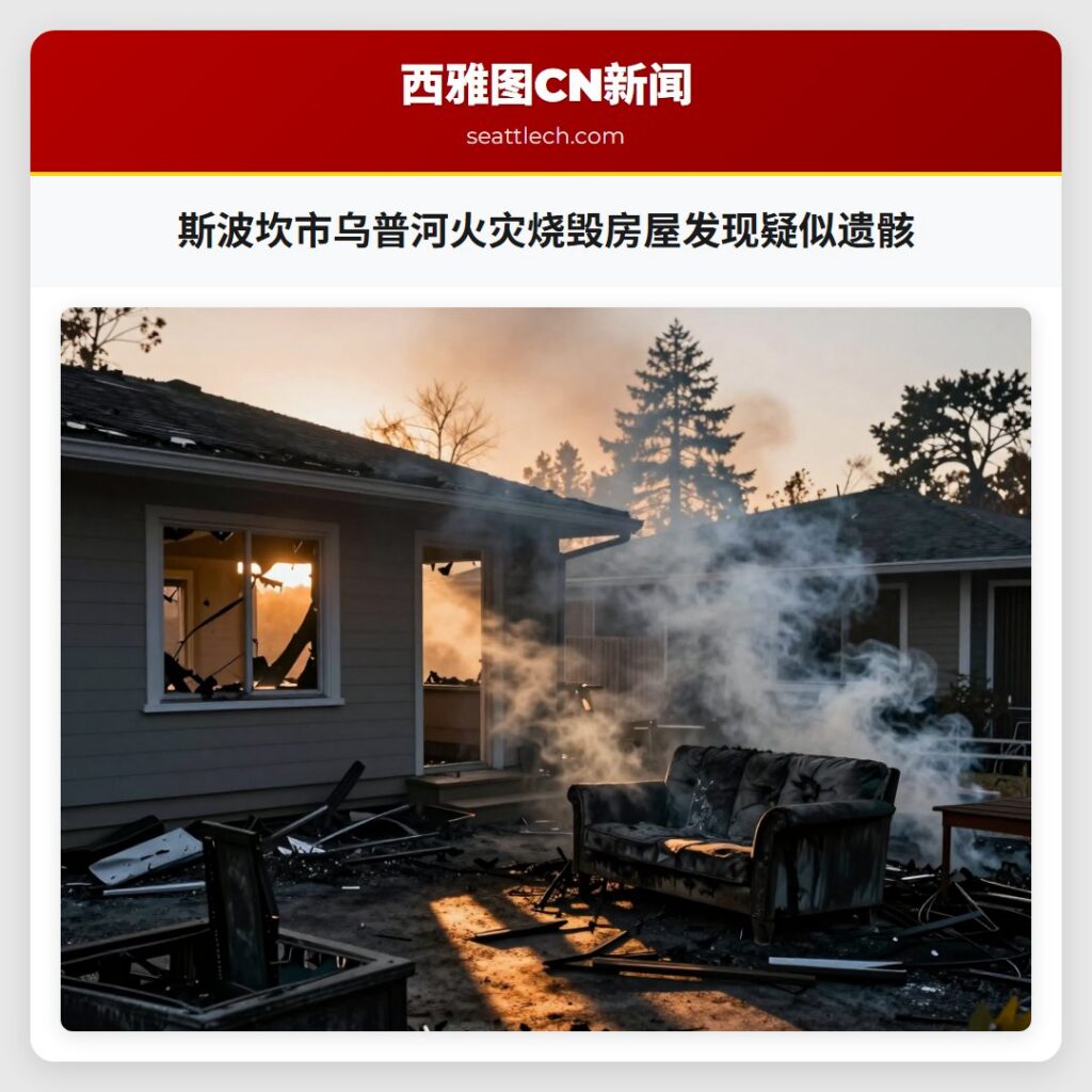 斯波坎市乌普河火灾烧毁房屋发现疑似遗骸