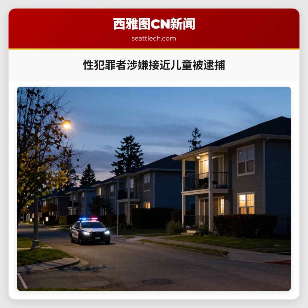 性犯罪者涉嫌接近儿童被逮捕