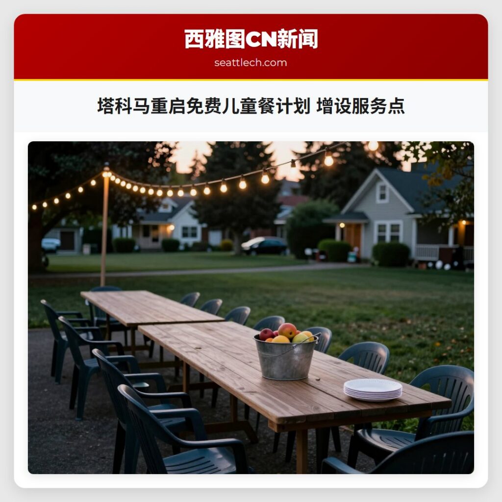 塔科马重启免费儿童餐计划 增设服务点