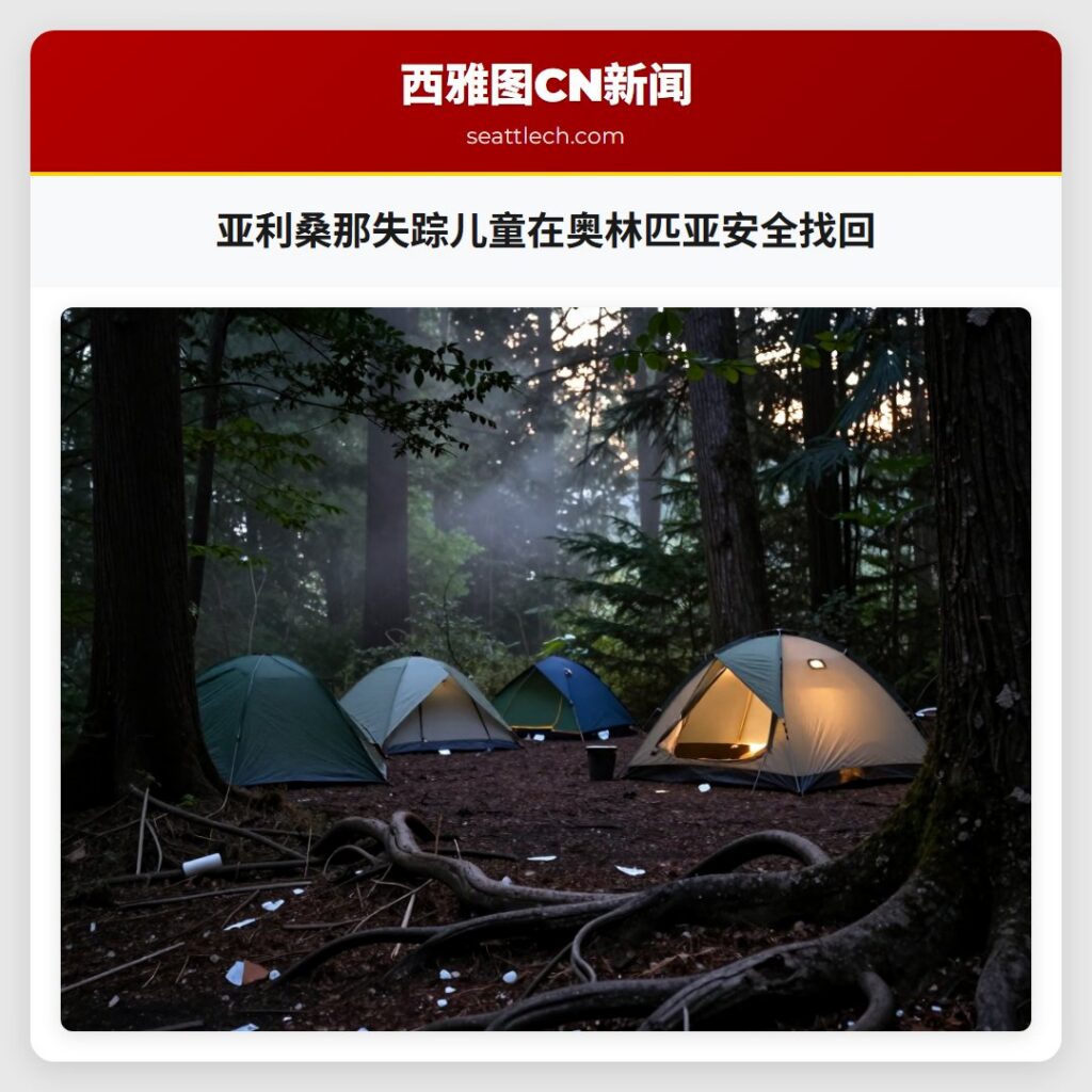 亚利桑那失踪儿童在奥林匹亚安全找回